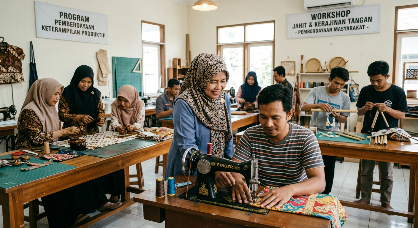 LIVESGP LAHAT Berdaya - Program pemberdayaan masyarakat dan peningkatan keterampilan produktif.